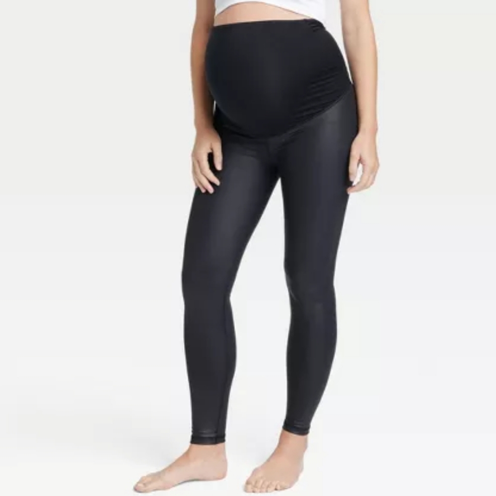 High Gloss Maternity Leggings - Isabel Maternity by Ingrid & Isabel™ Black, XXL